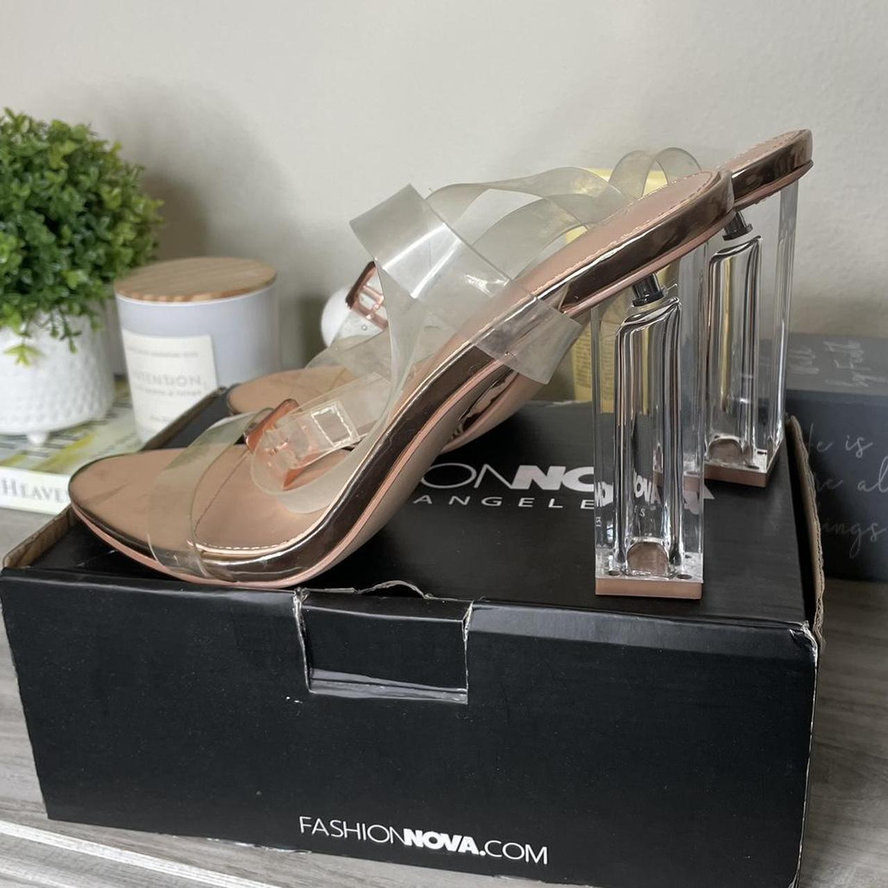 Fashion Nova, Shoes, Fashion Nova Clear Glass Heels