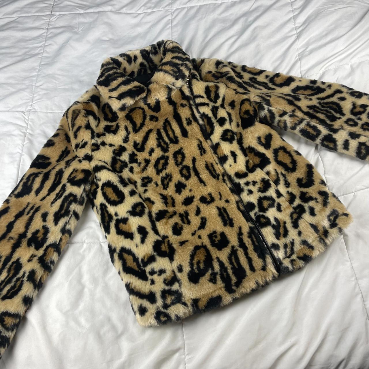 Leopard print outlet coat forever 21