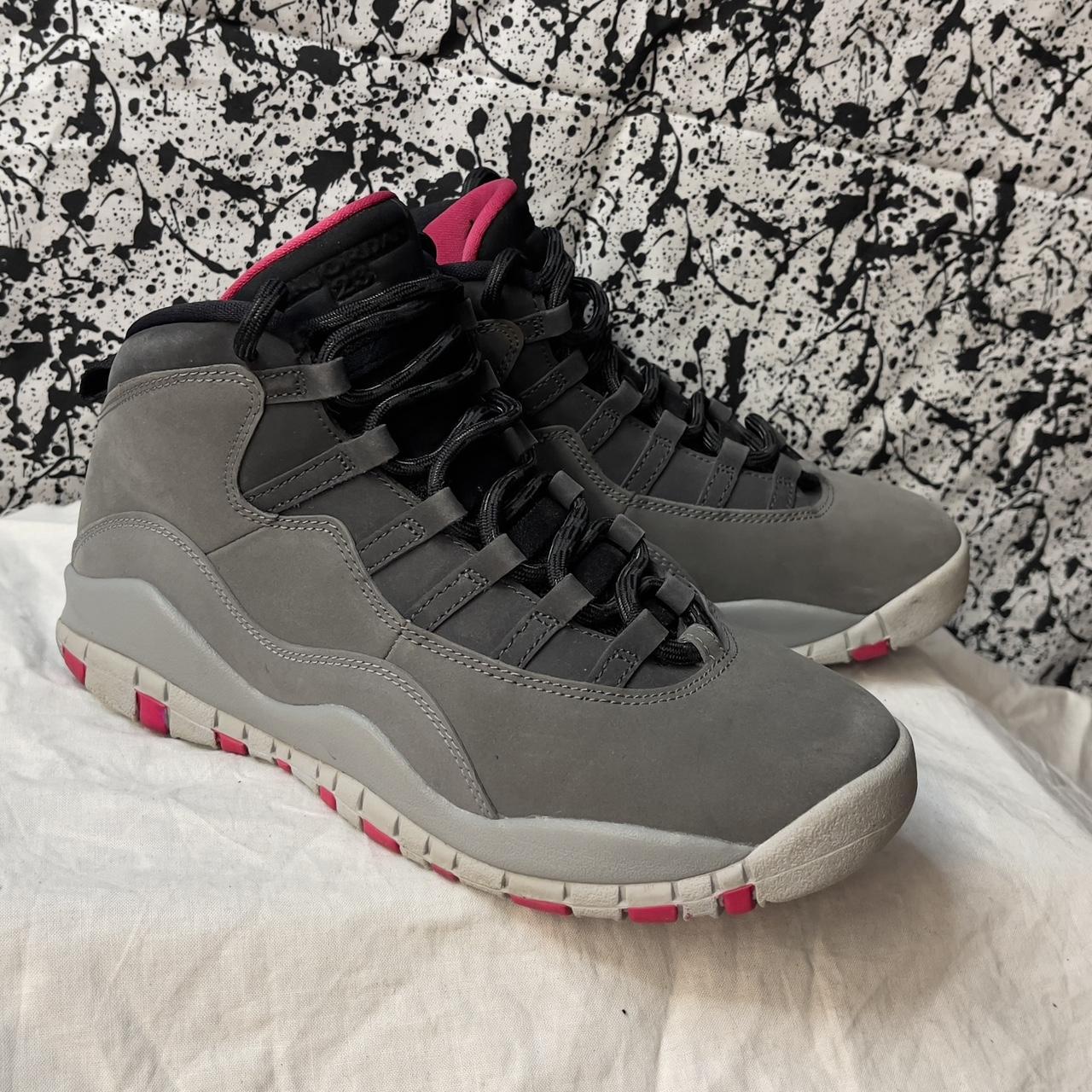 Jordan 10 gray and 2024 pink