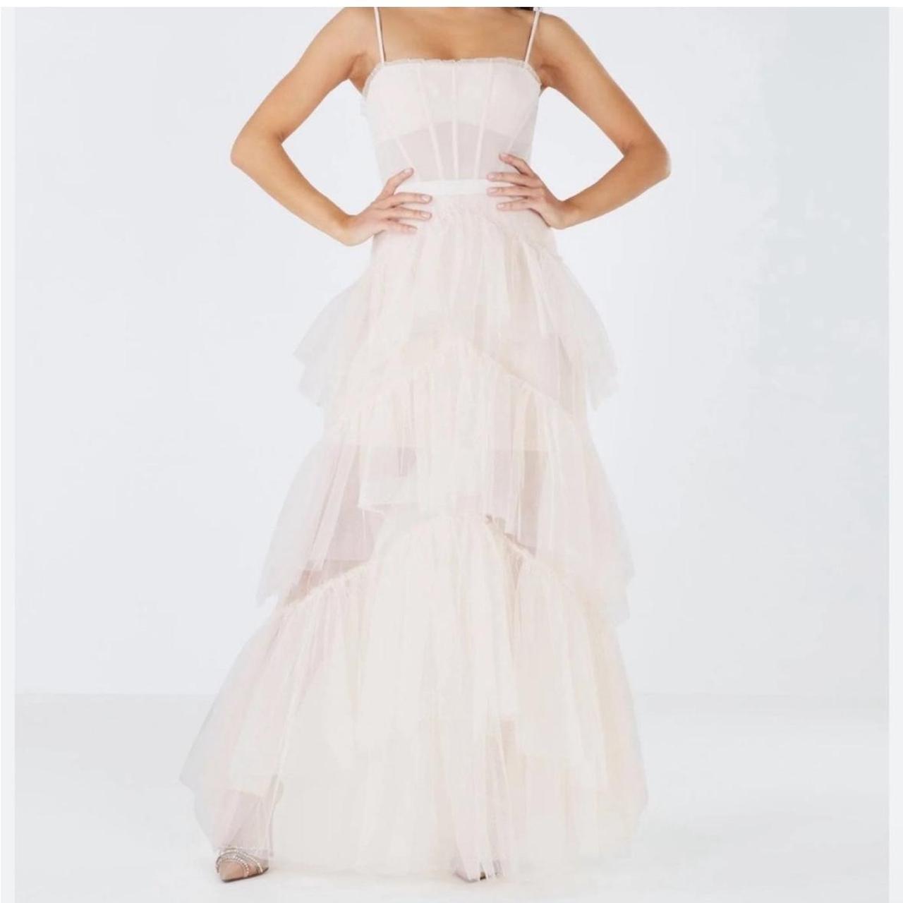 Bcbg tiered ruffle dress best sale