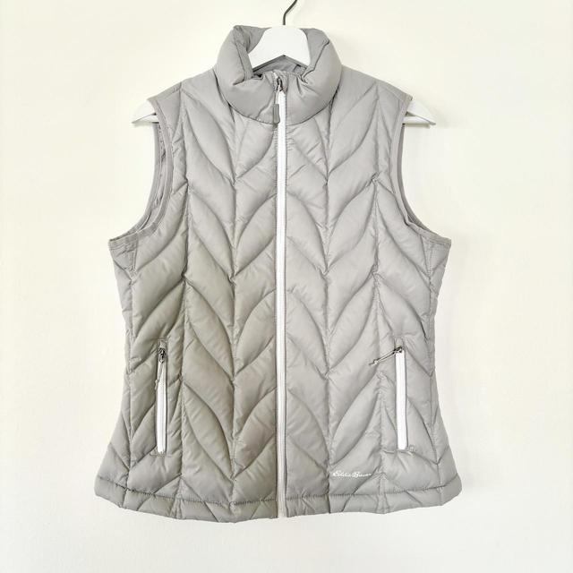 Y2K Eddie Bauer white pink green brown striped long | Depop