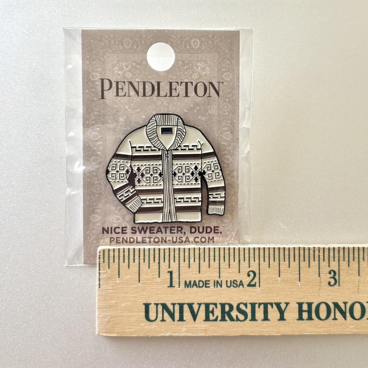 Pendleton Men's Brooch - Cream/Brown – Pendleton … - image 3