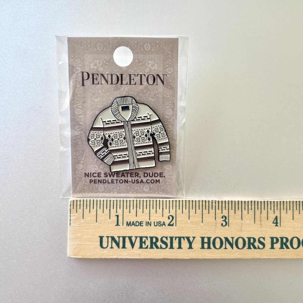 Pendleton Men's Brooch - Cream/Brown – Pendleton … - image 5