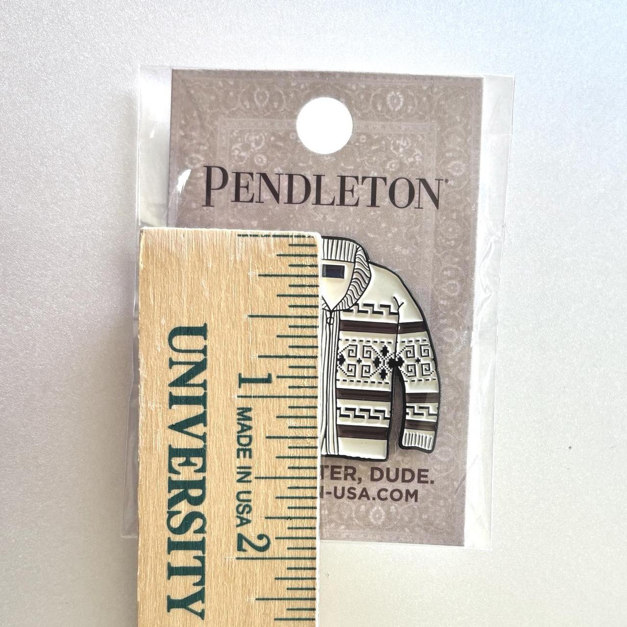 Pendleton Men's Brooch - Cream/Brown – Pendleton … - image 6