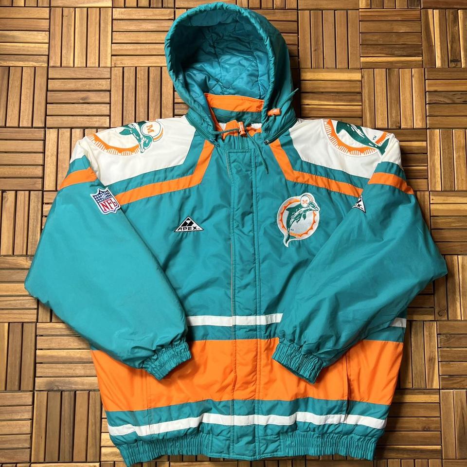 90s Miami Dolphins NFL Apex One Pro Line Jacket - Men's XL