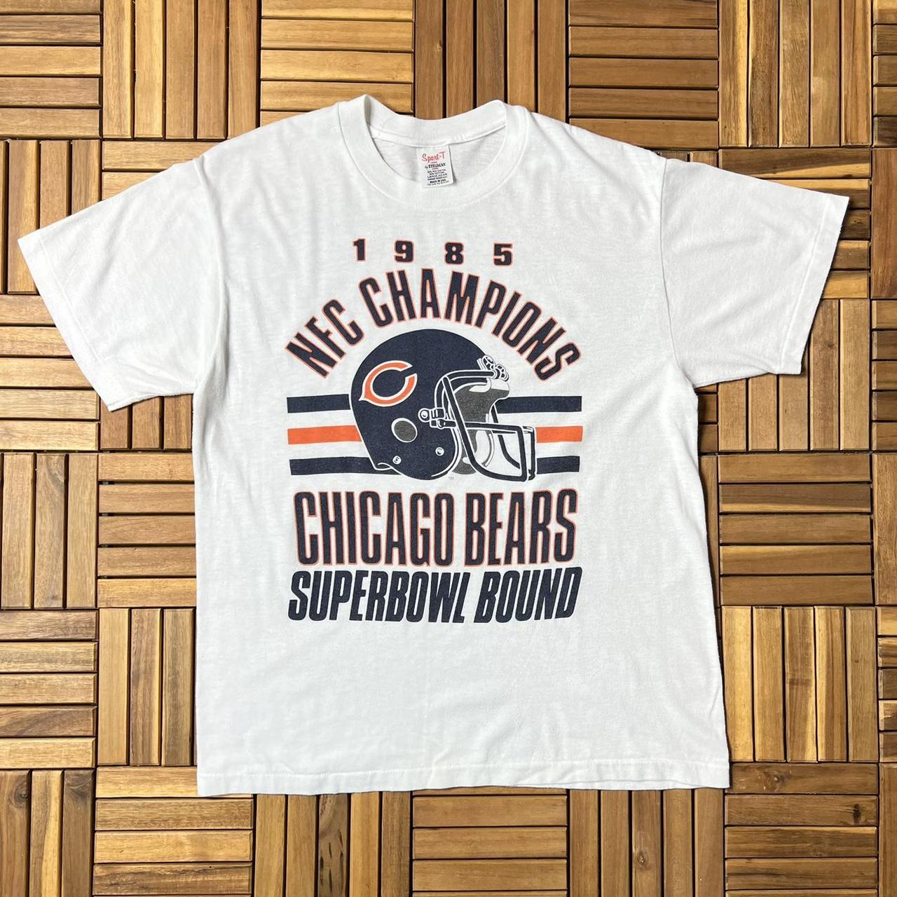 1985 Chicago Bears Super Bowl Champions Vintage T Shirt 