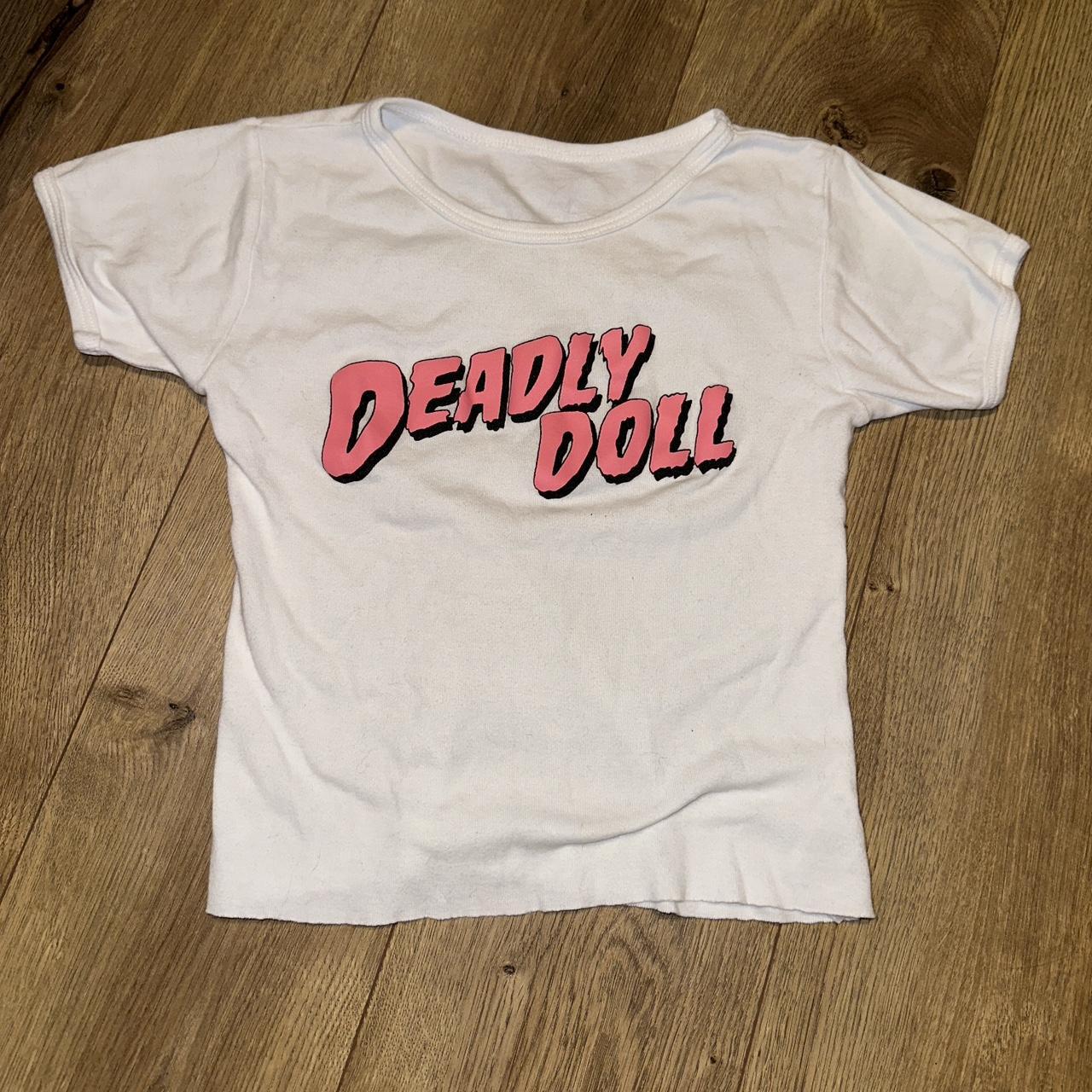 deadly doll cropped baby tee fdea