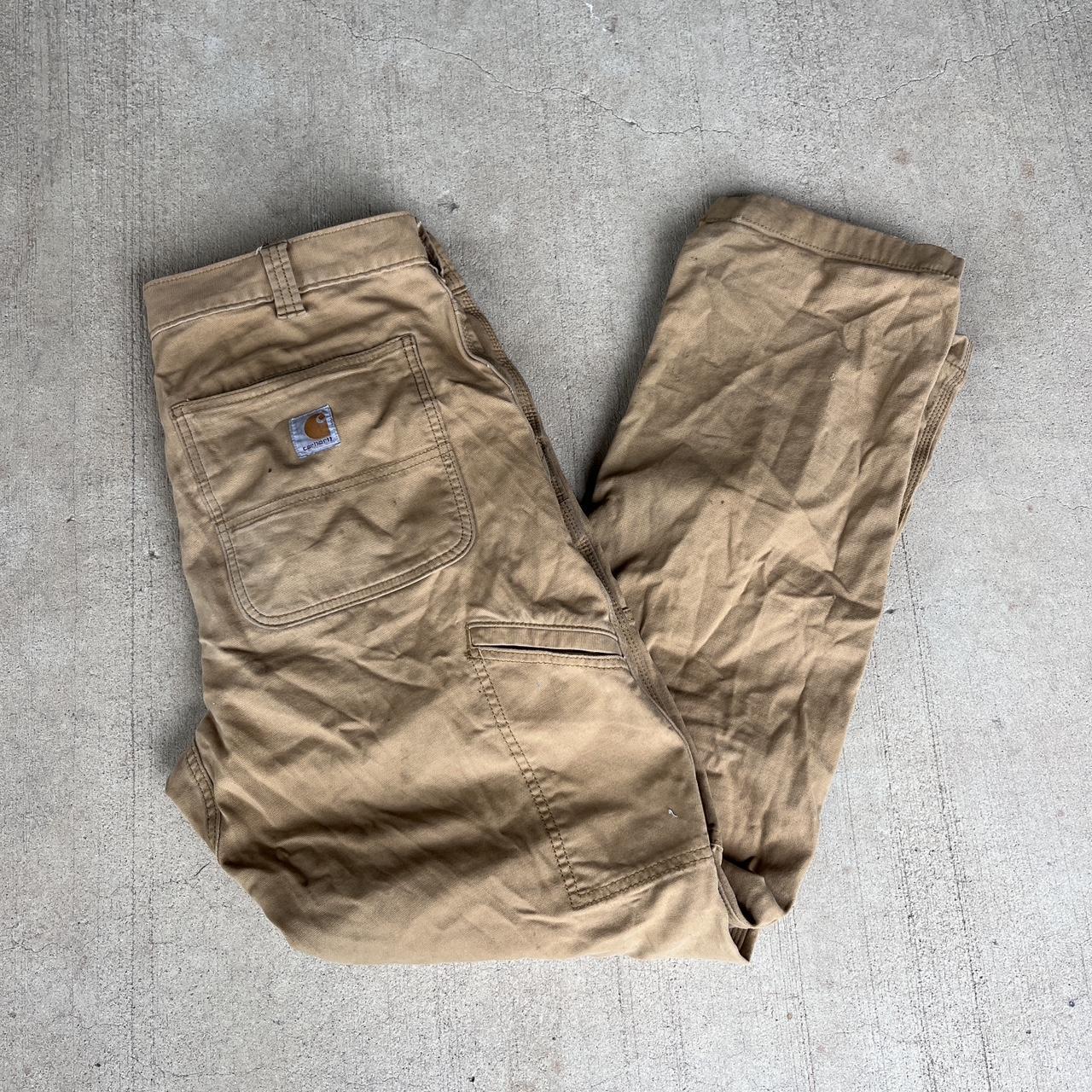 Carhartt Relaxed Fit Double Knee 33x34 Pants Super... - Depop