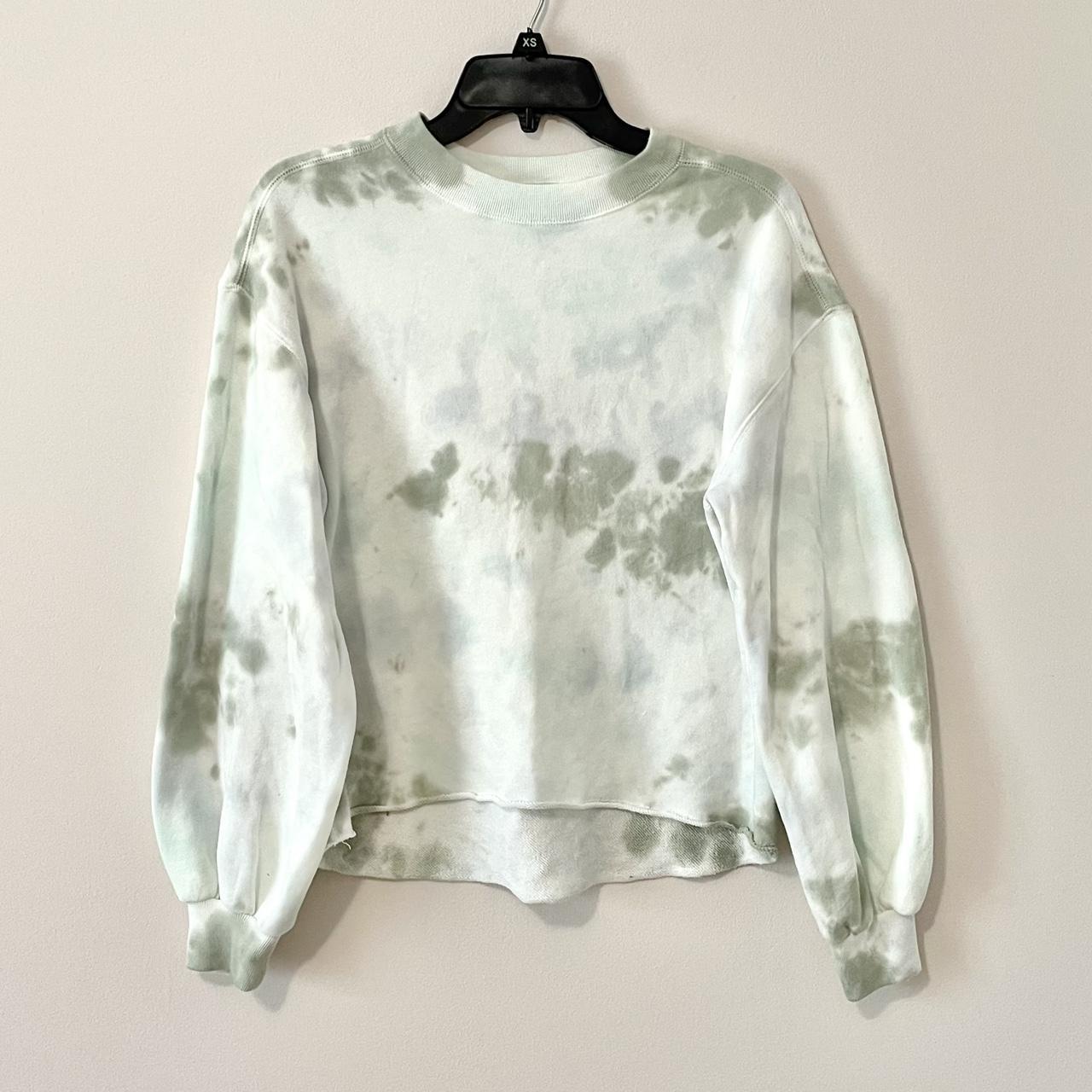 Pastel Tie Dye Crop Sweatshirt Brand Abercrombie Depop