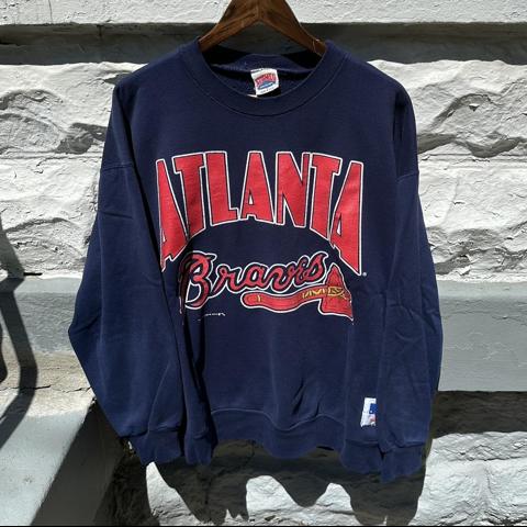 Vintage Atlanta Braves Hoodie Large PLEASE READ: - Depop