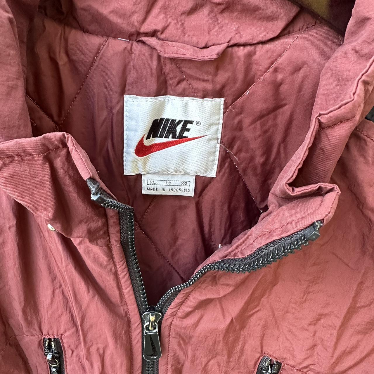 burgundy nike coat