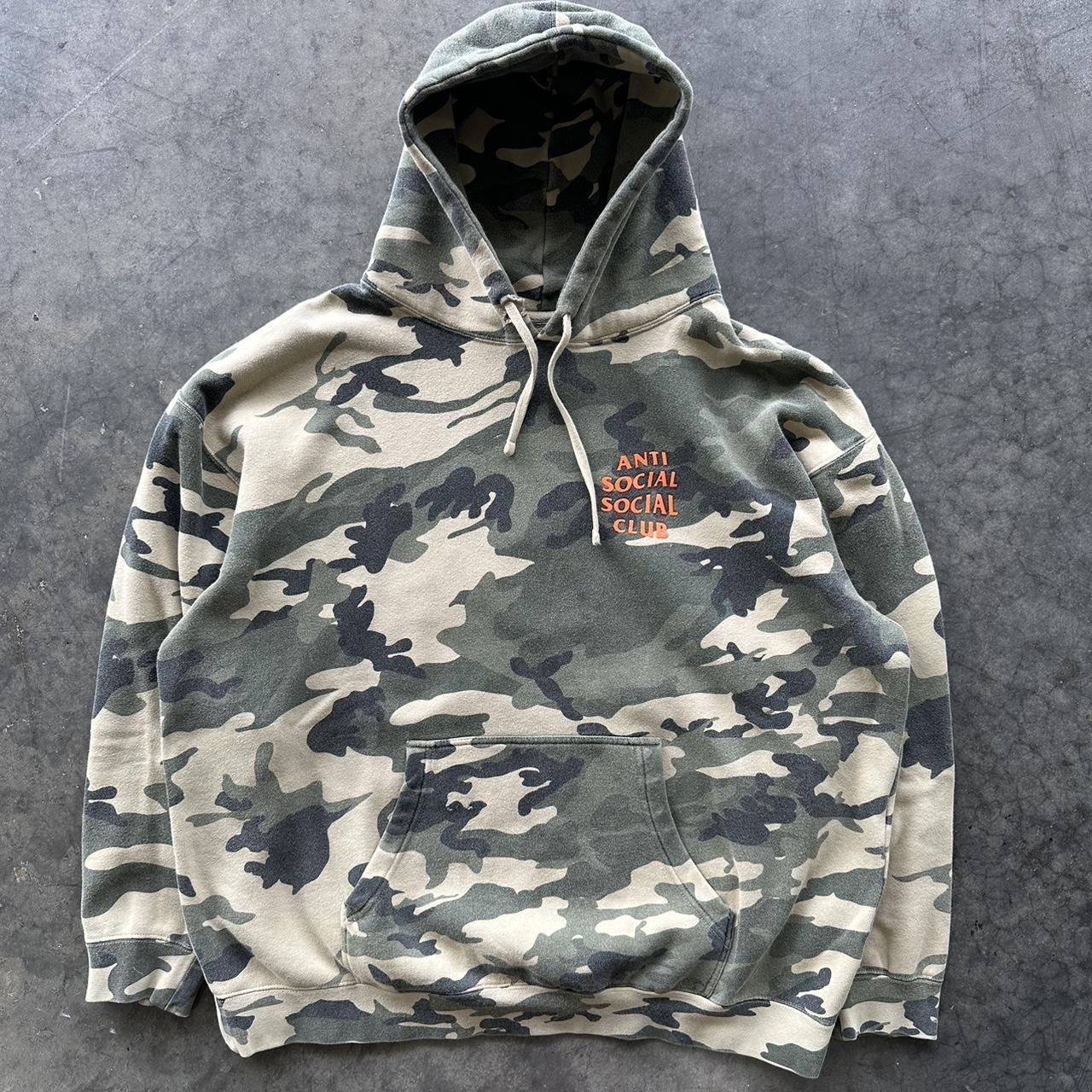 Anti Social Club Camo Hoodie