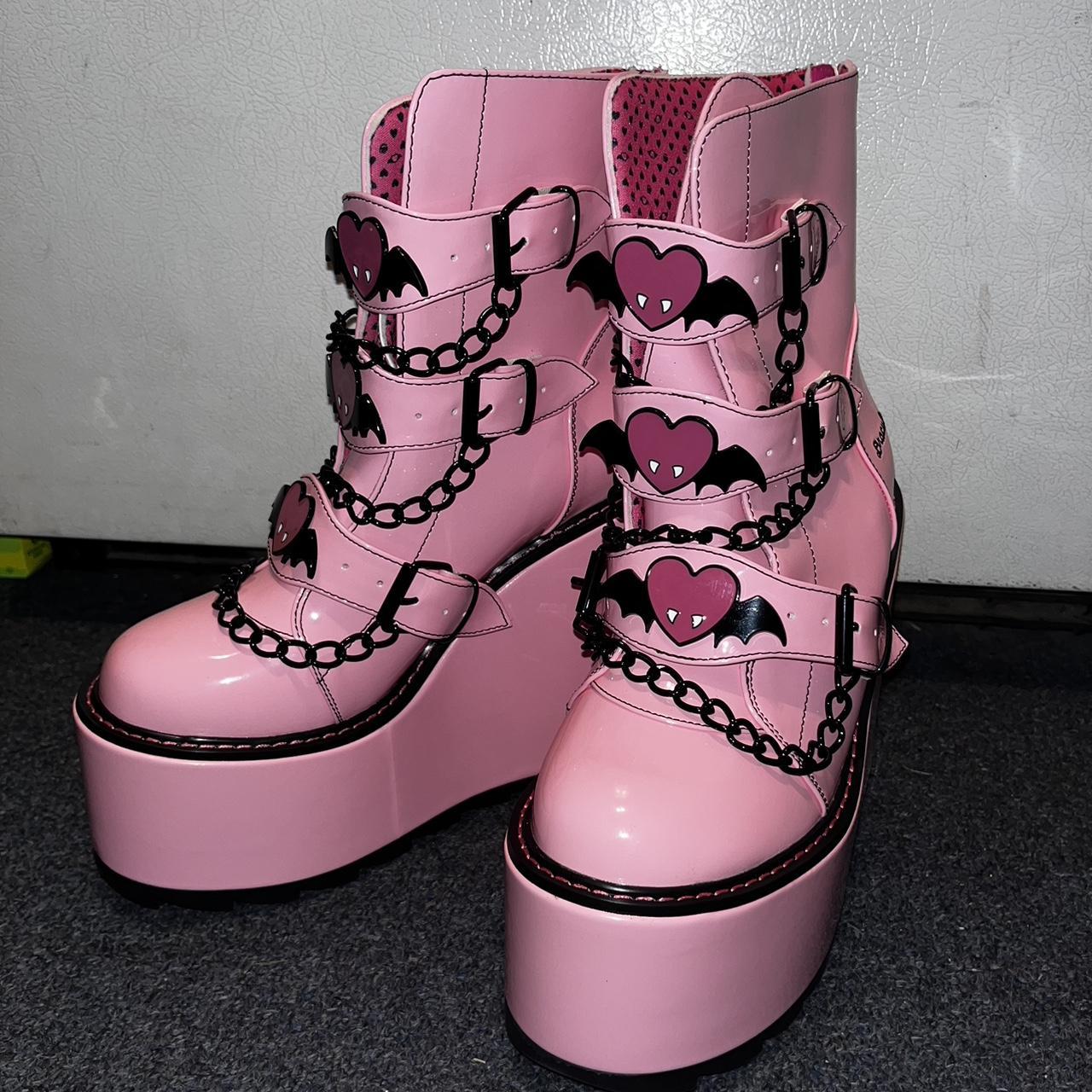 Yru X Monster High Draculaura Platforms In Baby - Depop