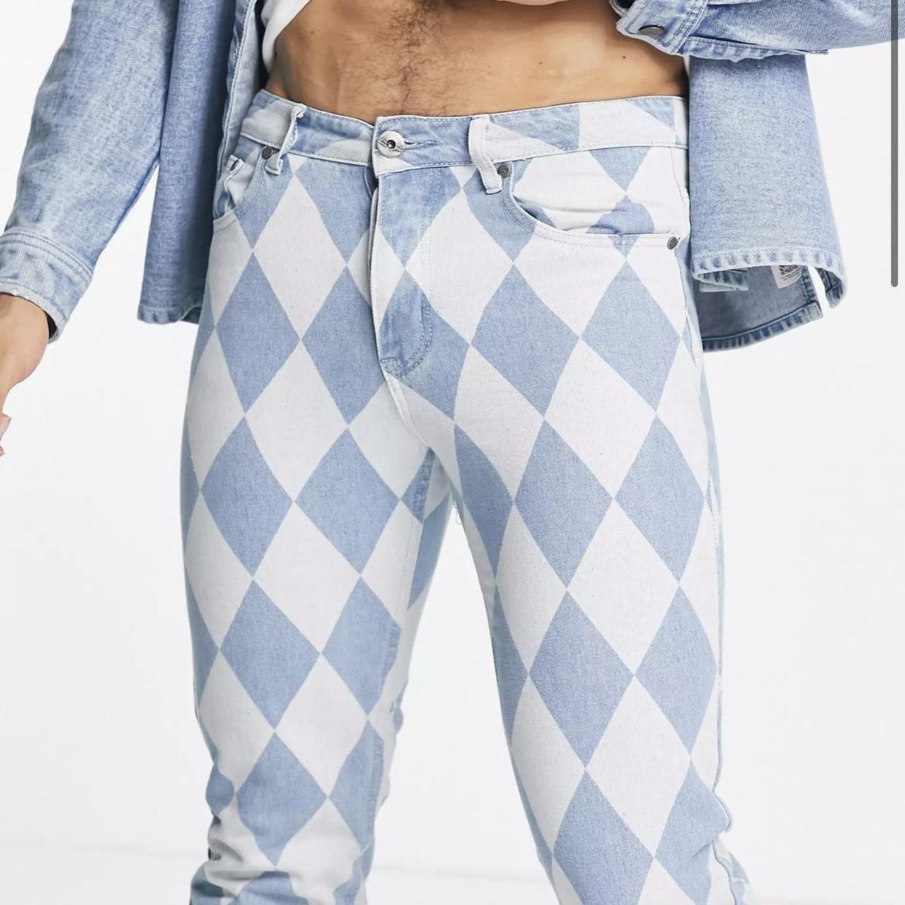 Men’s Diamond Jeans ♦️ Unique jeans from Liquor N... - Depop