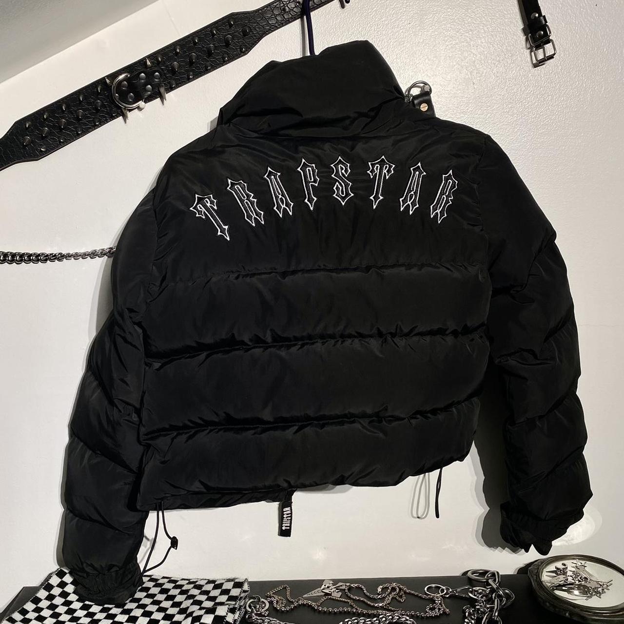 RARE Trapstar Cropped Puffer Bomber Jacket Womens Small Depop