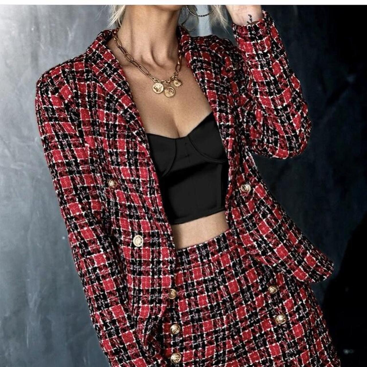 Co Ord Asos Red Blazer ASOS LUXE Co-ord Suit Jacket In Red