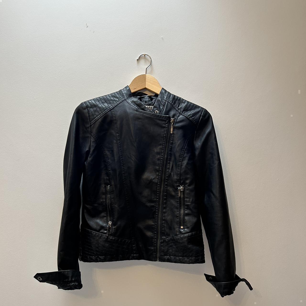 Principles Faux Leather Jacket Size 10 Perfect. Depop