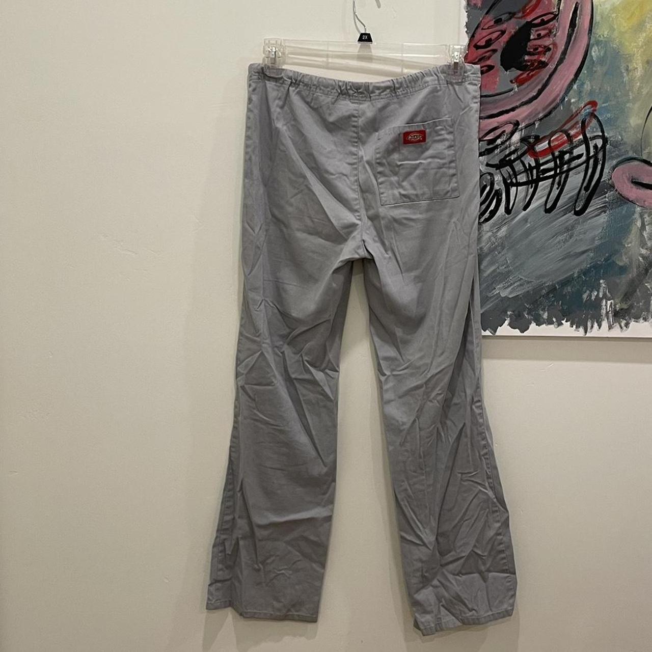 Soft Grey Dickies Pants Has Tieable Waist And Tag Depop