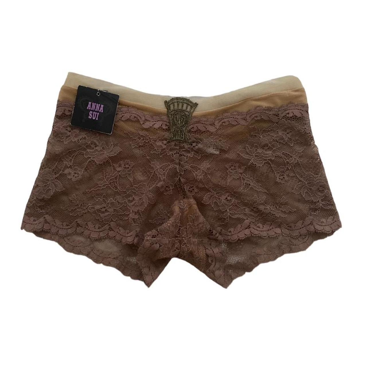 anna sui muted lavender lace boyshorts NEW AND... Depop