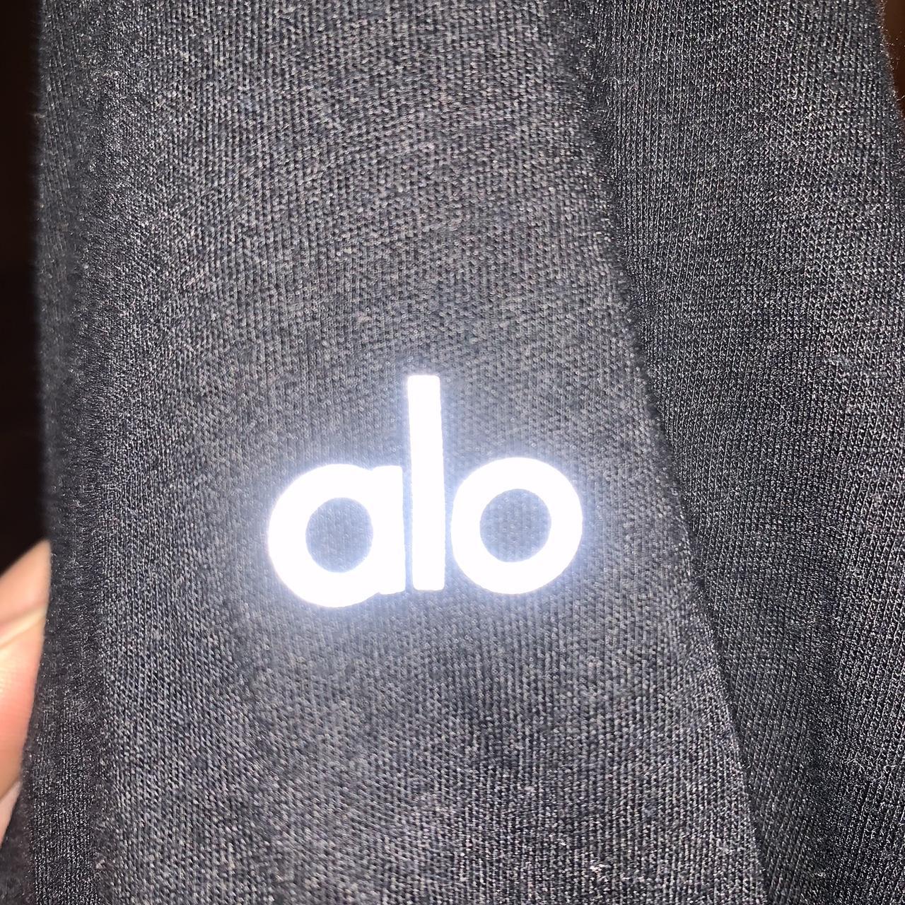 alo black long sleeve alo navy blue long... Depop