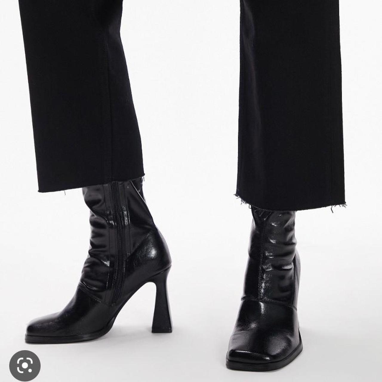 Square toe 2025 boots topshop