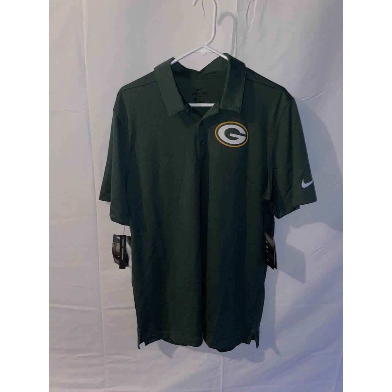 Nike, Shirts, Nike Dri Fit Nfl Green Bay Packers Short Sleeve Polo Shirt