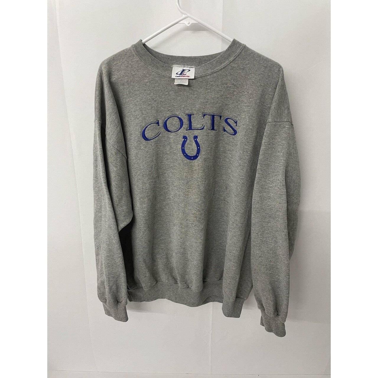 Vintage 90s NFL Indianapolis Colts Pullover Hoodie Printed 