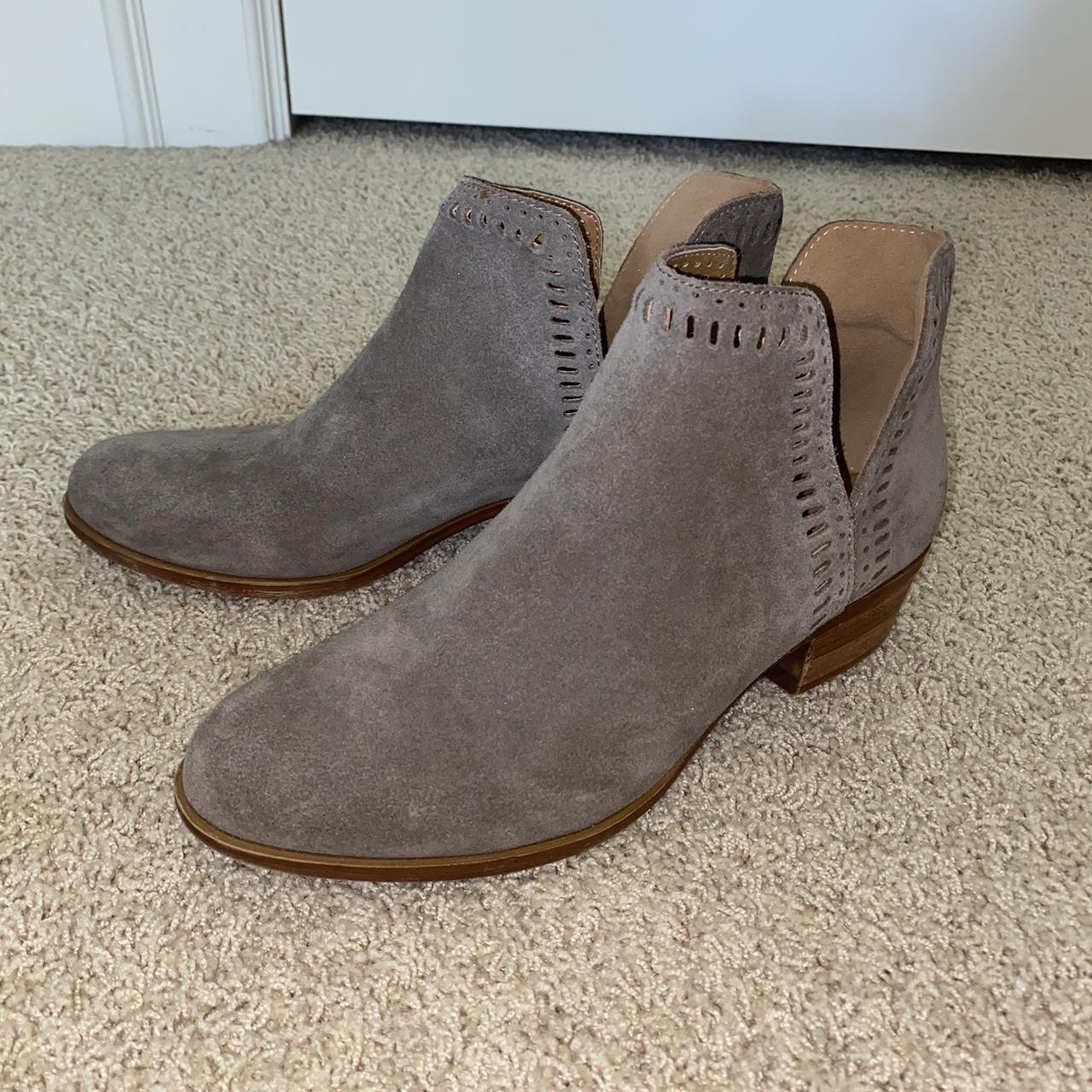 Size 8.5 women’s Lucky Brand Ankle booties Beige... - Depop