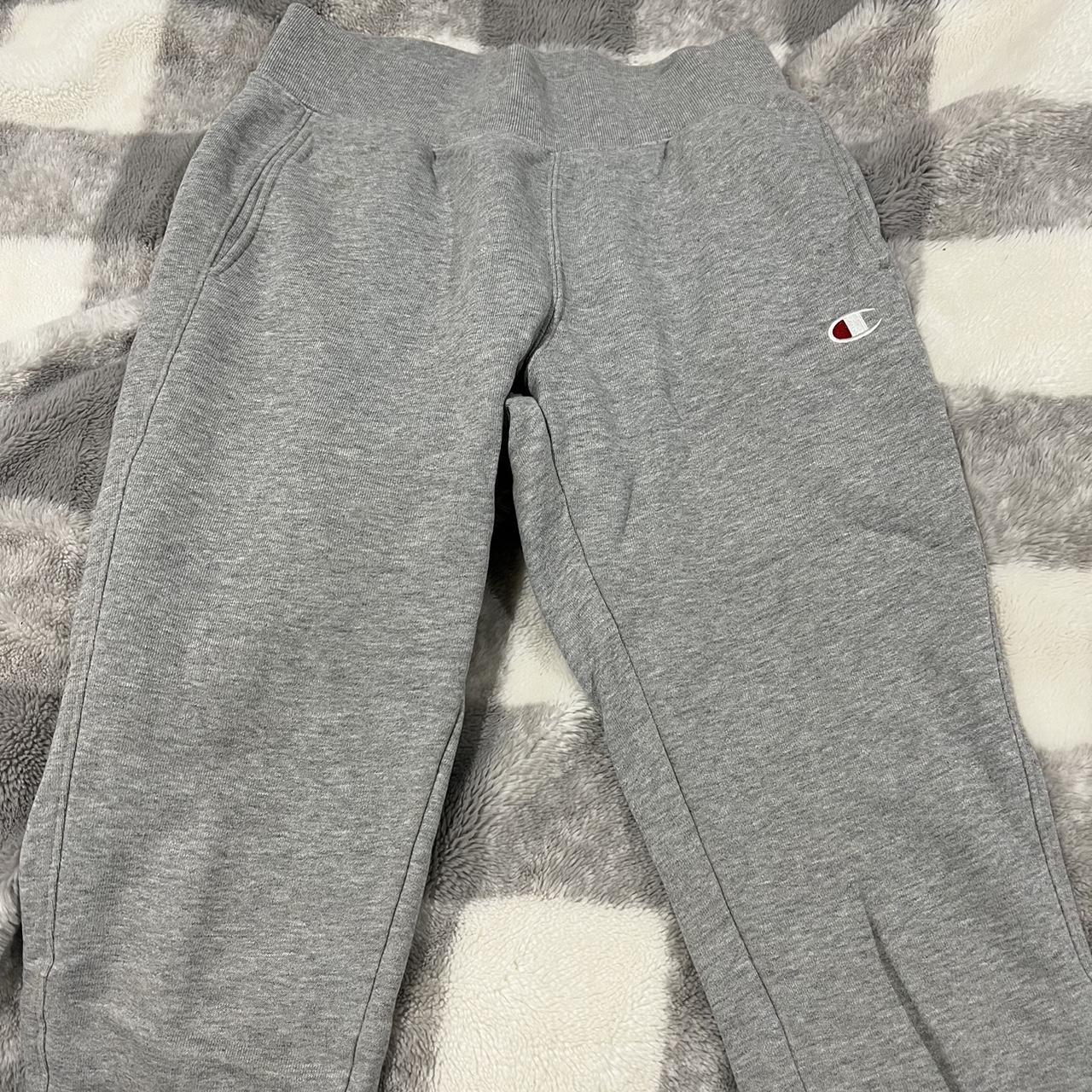 selling champion trackies size small, perfect... - Depop