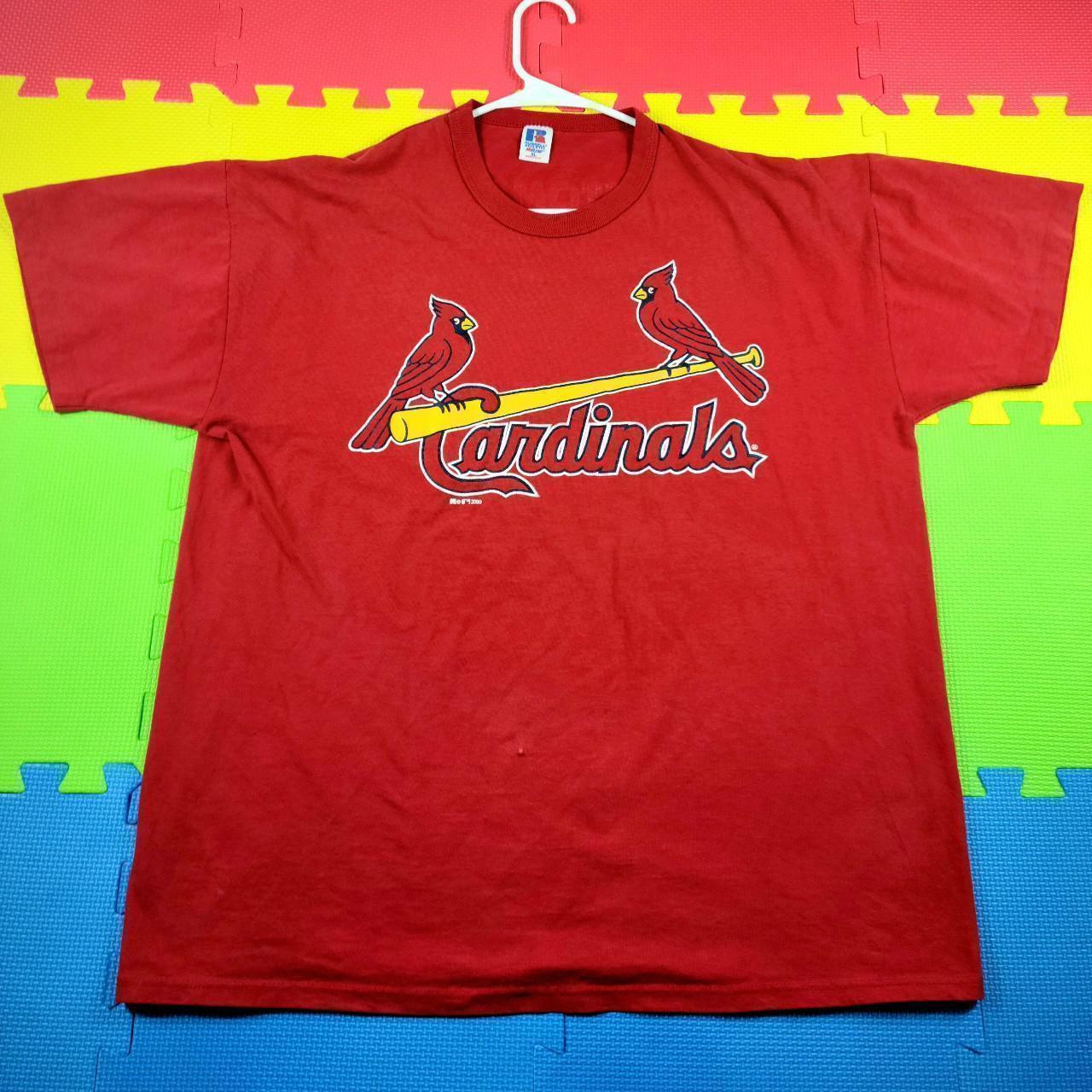 00s Nike St.Louis Cardinals Logo Tee Tagged XL on - Depop