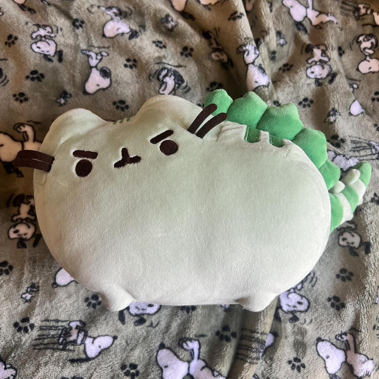 pusheen dinosaur plush light green and cute only. Depop