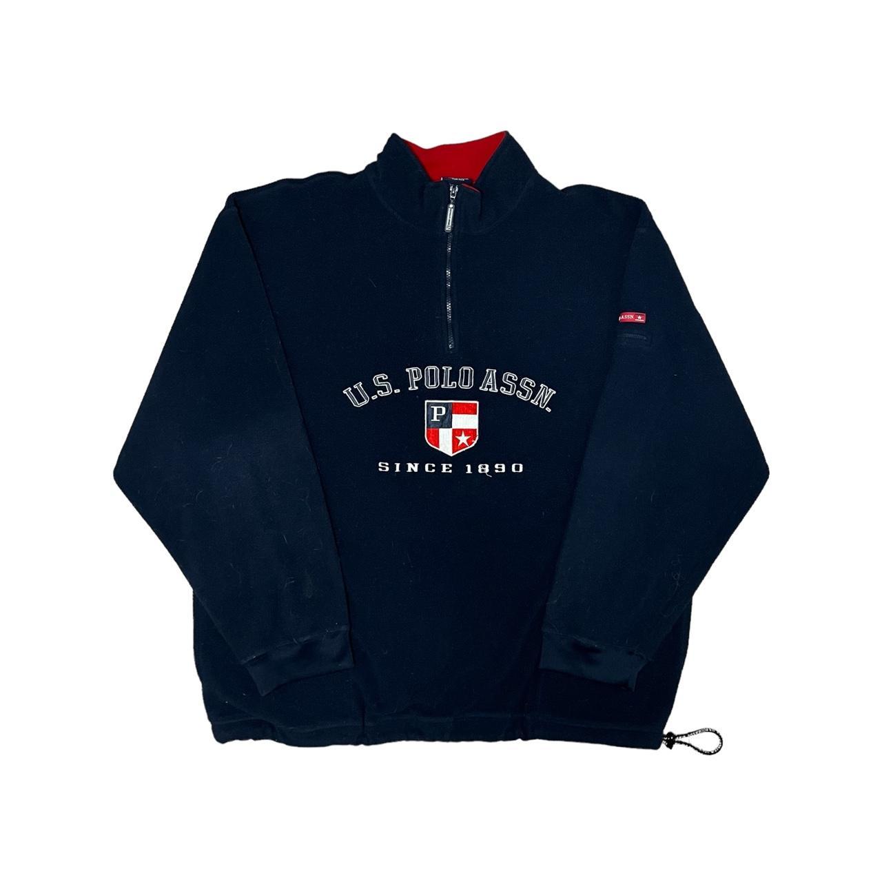 U.S. Polo Assn. Men's Navy and Red Sweatshirt