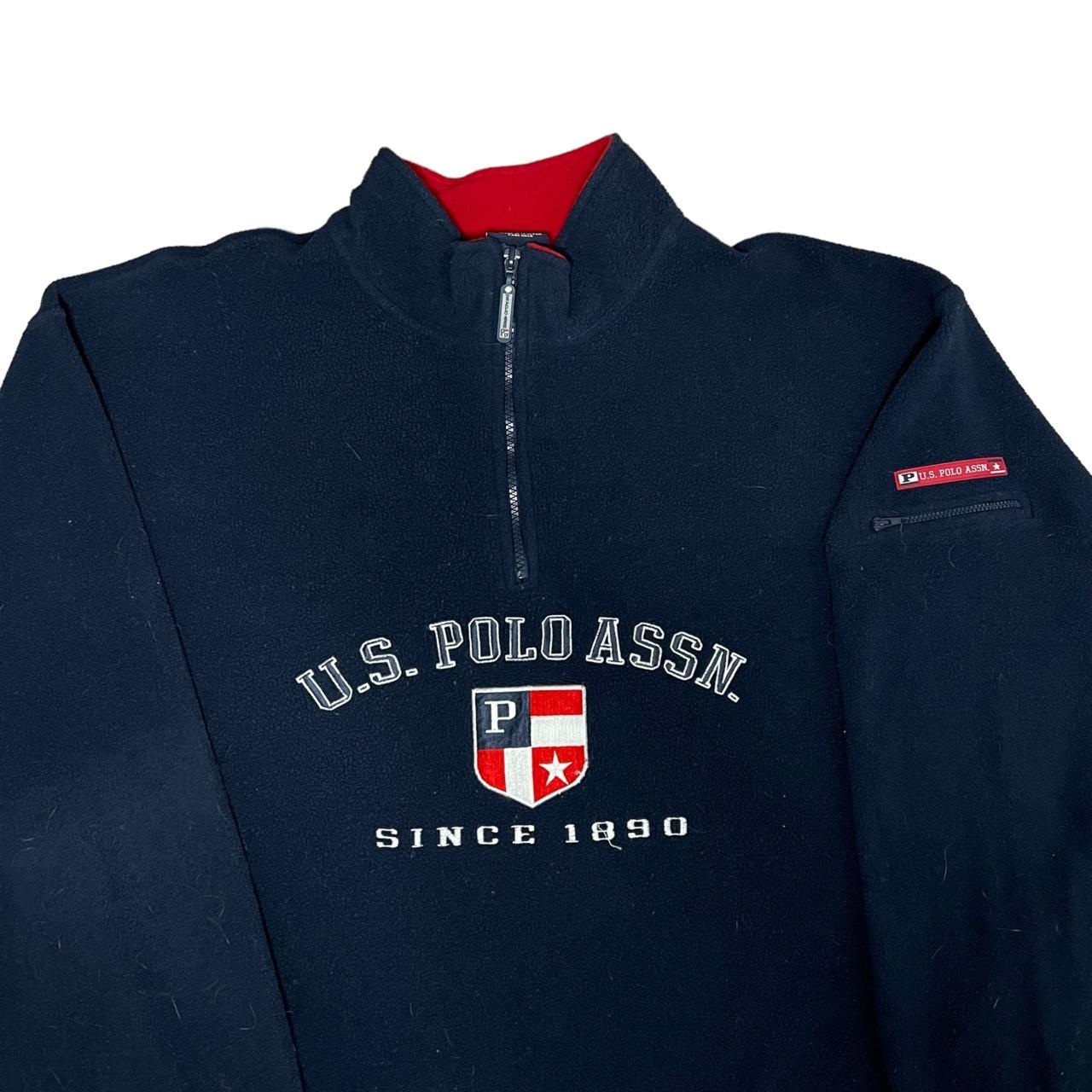 U.S. Polo Assn. Men's Navy and Red Sweatshirt (3)