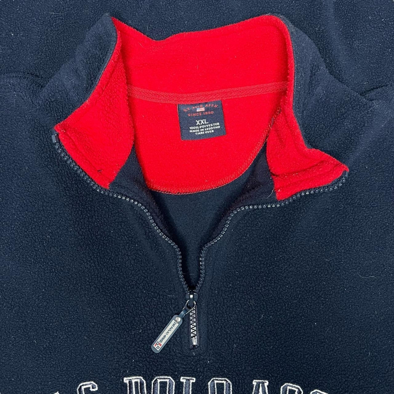 U.S. Polo Assn. Men's Navy and Red Sweatshirt (4)