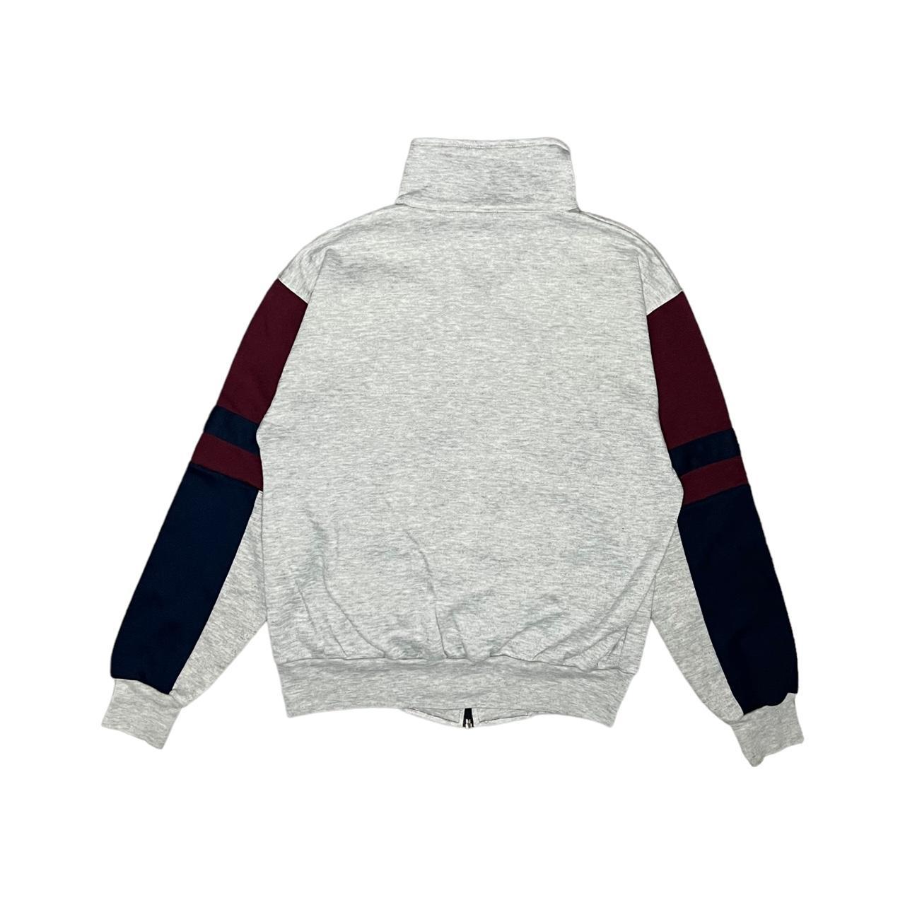 Pony Men's Grey and Burgundy Sweatshirt (2)