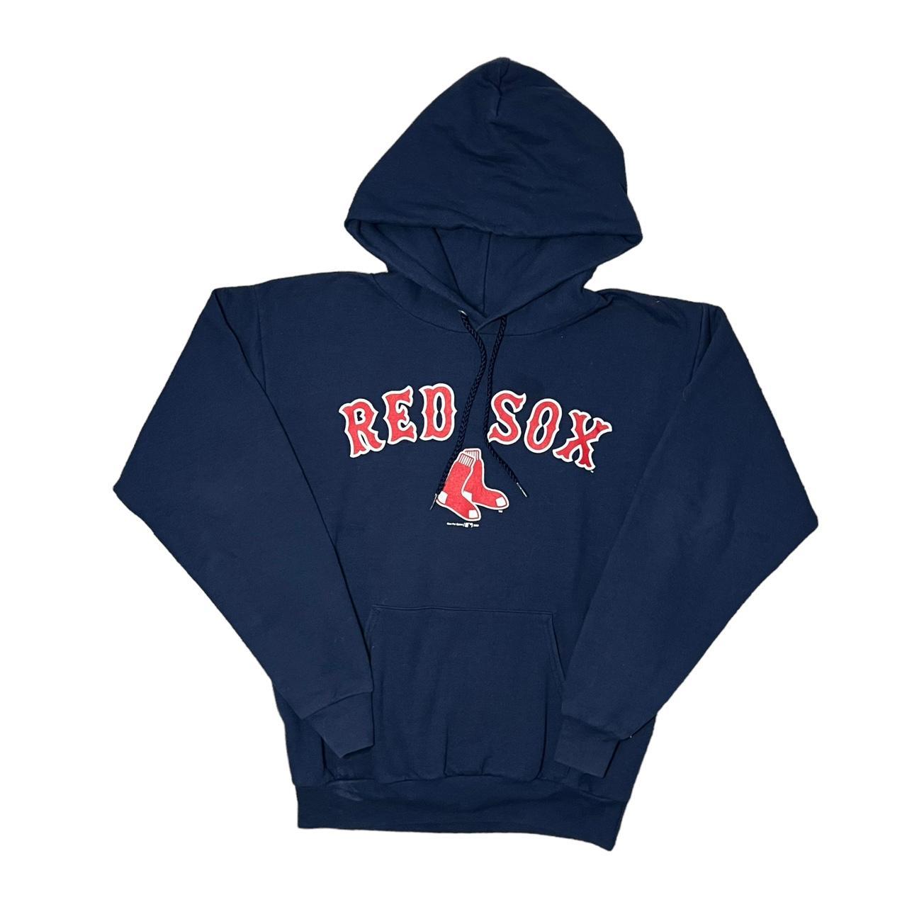 Nike Baseball (MLB Boston Red Sox) Men's 3/4-Sleeve Pullover Hoodie.