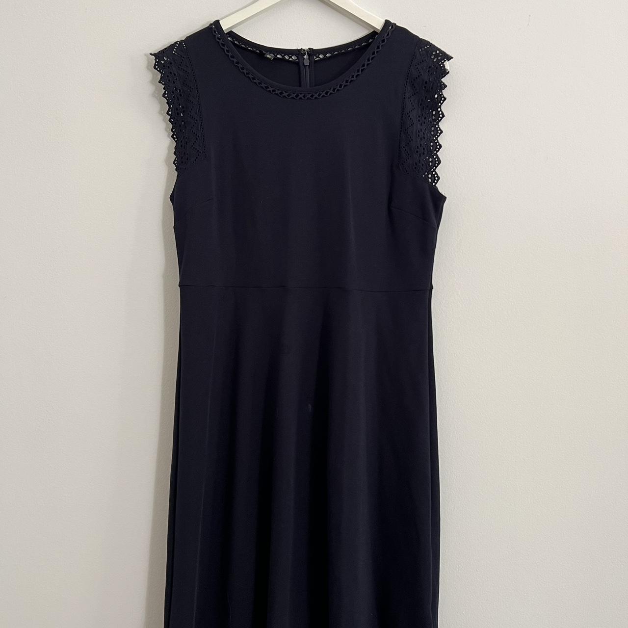 Talbots Women's Navy Dress | Depop