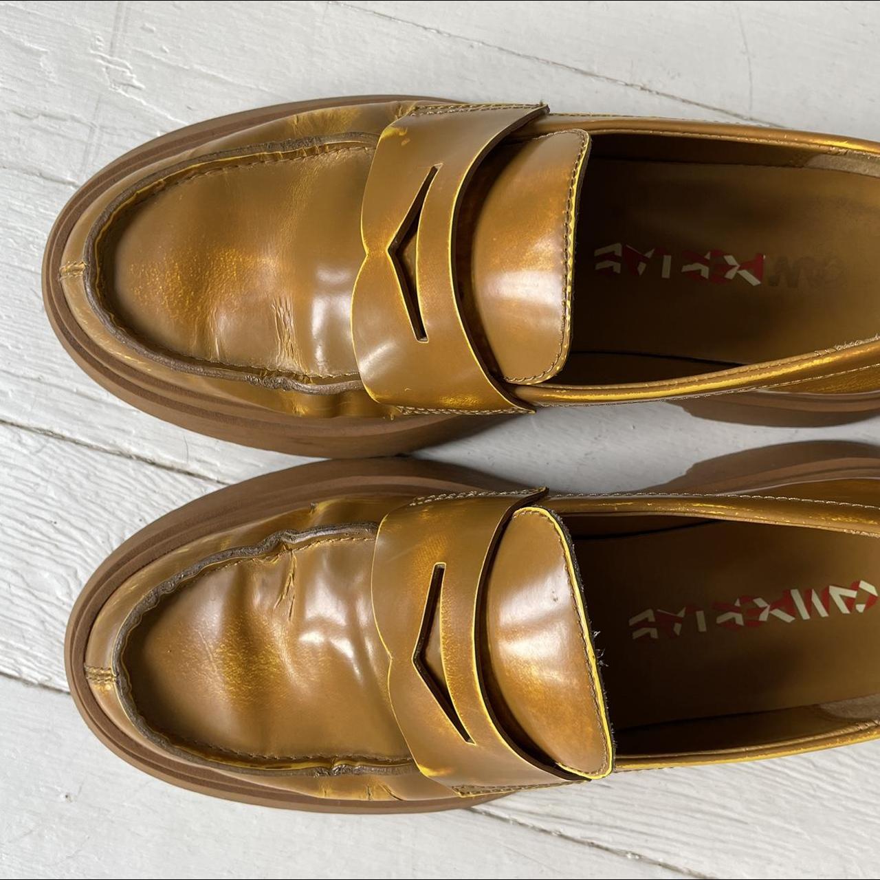 Camper mustard yellow walden loafers. Love these,... Depop