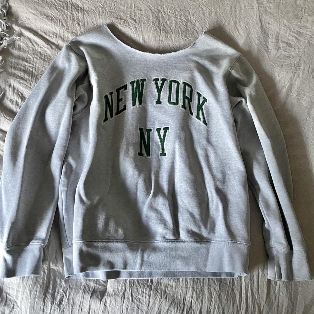 New York brandy Melville grey sweater... Depop