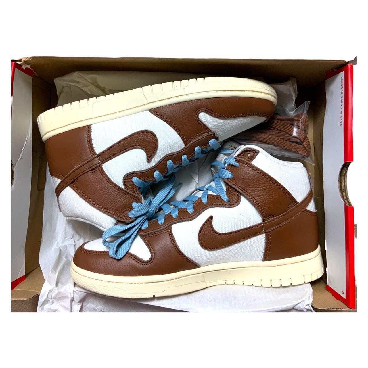 Nike Dunk High Retro in the Colorway PECAN SAIL... - Depop