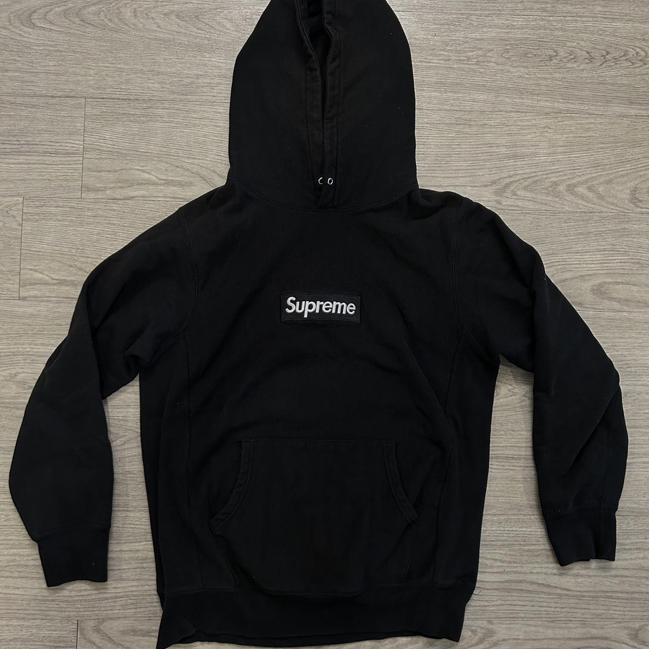 SUPREME BLACK BOX LOGO HOODIE RARE 2016 - Depop