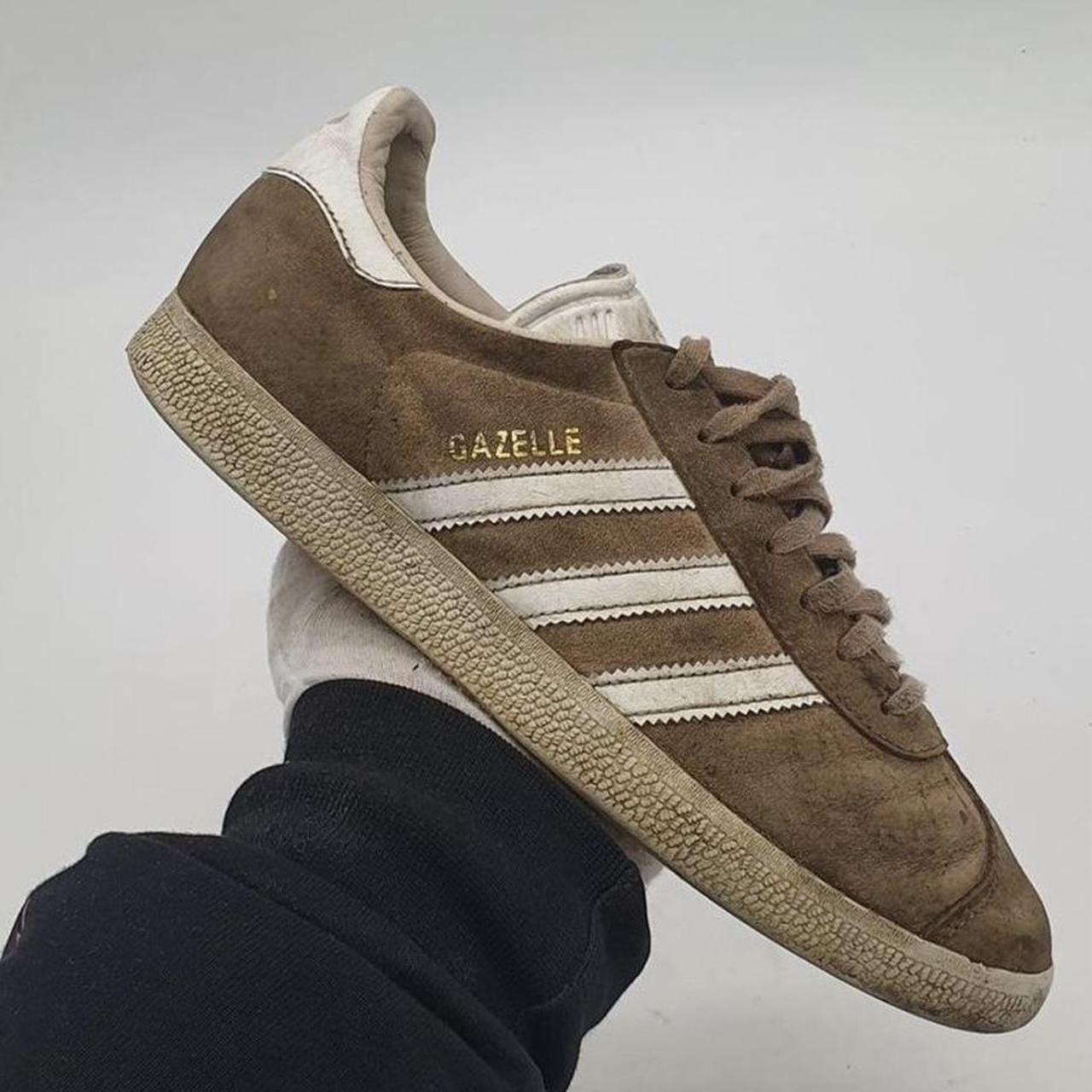 ADIDAS GAZELLE LOW TRAINER WOMENS BROWN US 7.5 //... - Depop