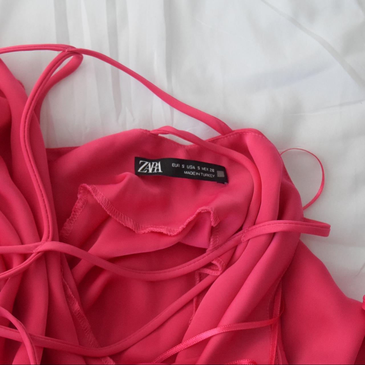 Zara Pink Slip Dress Size Small Never worn/perfect... Depop