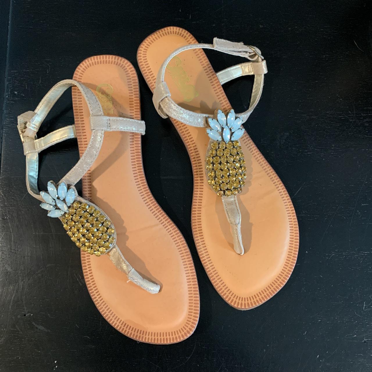 Carlos santana cheap pineapple sandals