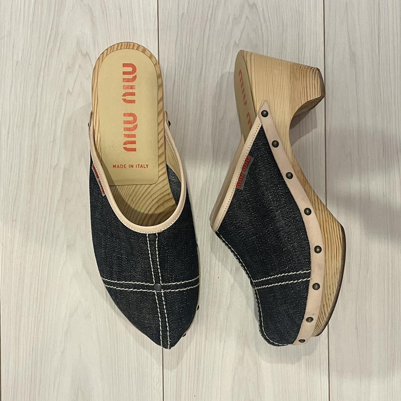 Miu Miu Women's Clogs - Navy/Blue - US 6 – miu mi… - image 1