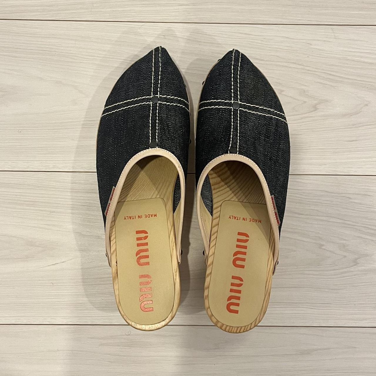 Miu Miu Women's Clogs - Navy/Blue - US 6 – miu mi… - image 6