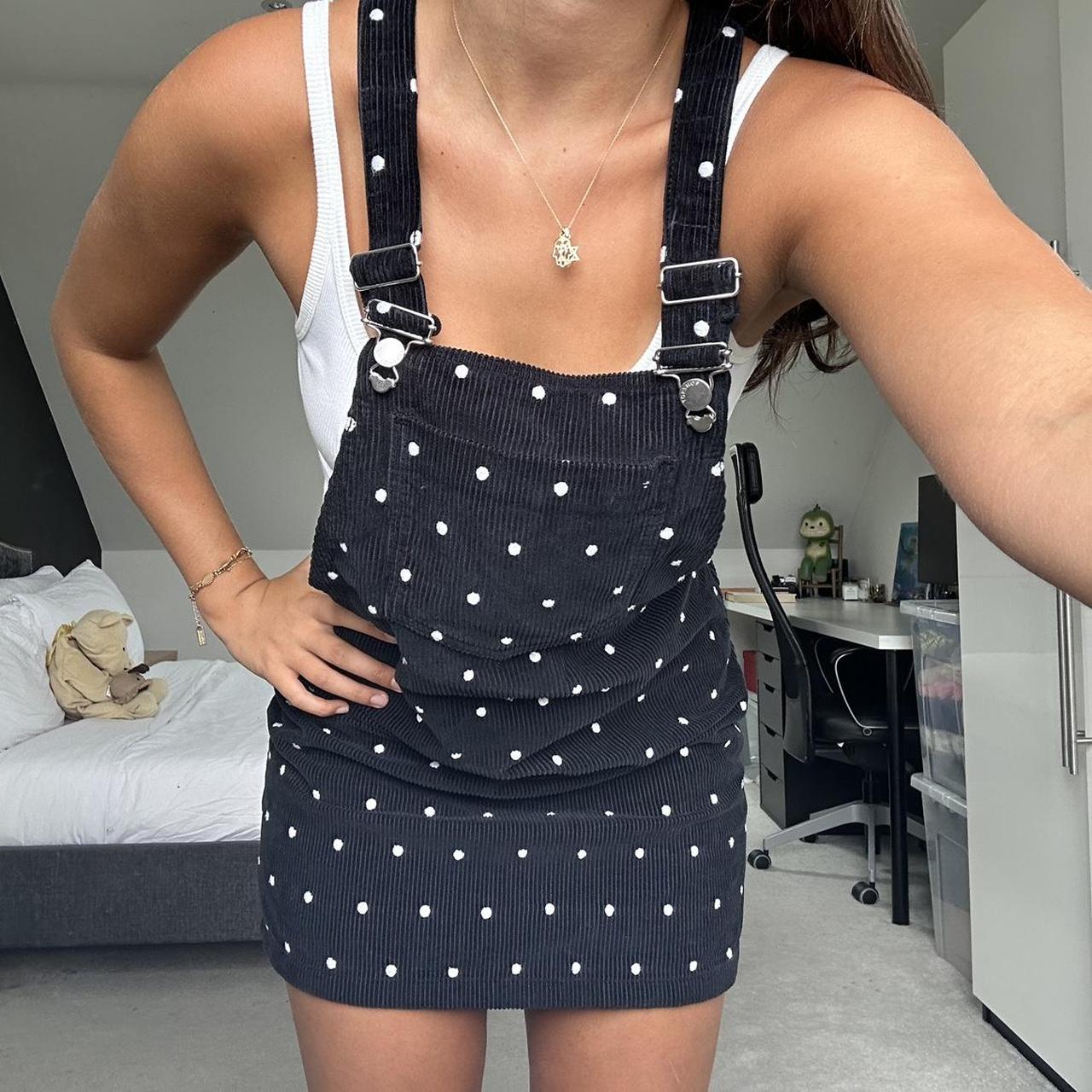 Polka dot dungarees online