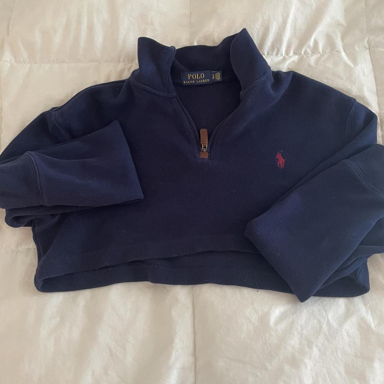 Ralph Lauren crop sweater size S. In good condition... - Depop