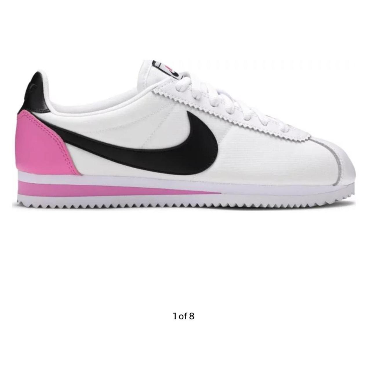 Black and pink nike cortez hotsell