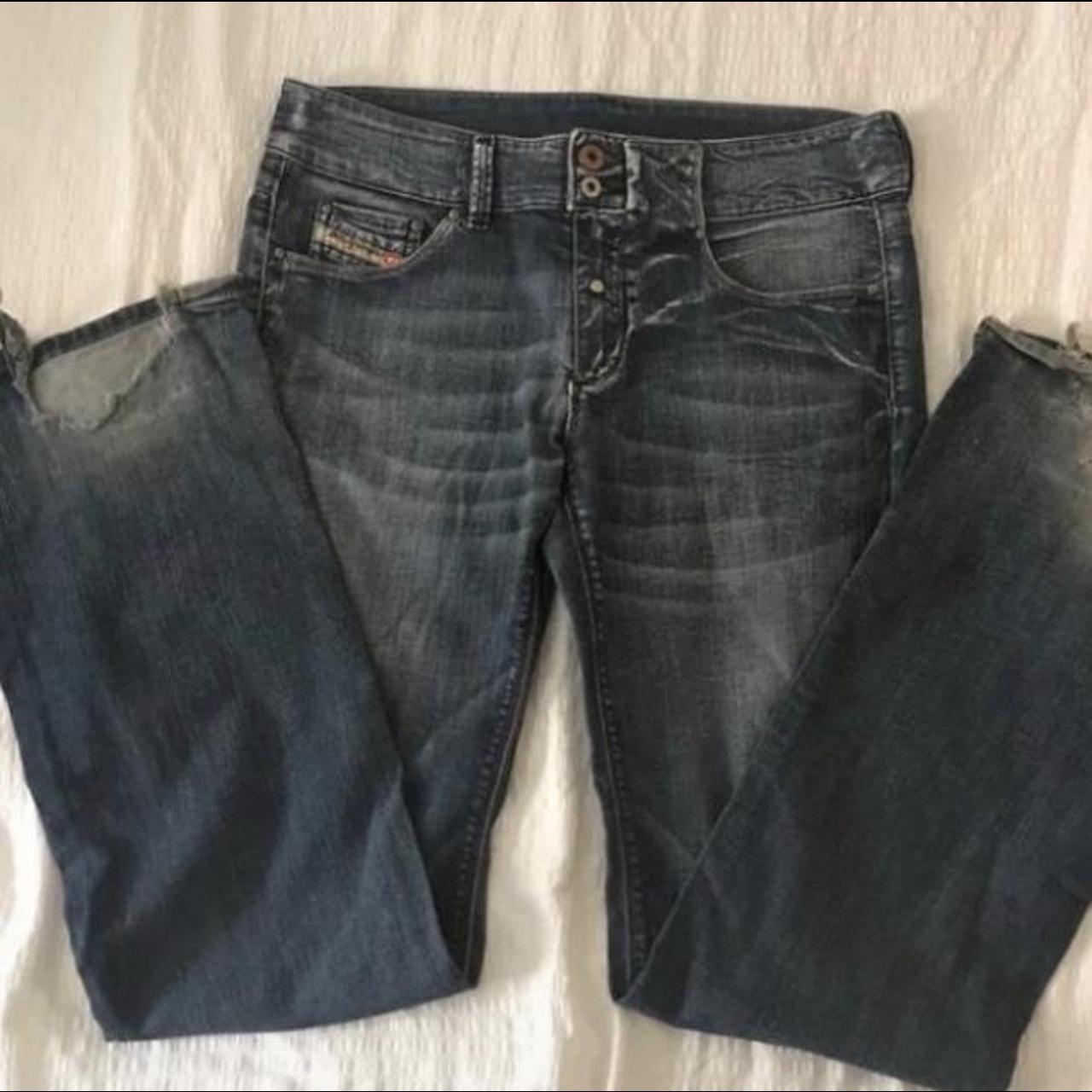 Diesel Women's Blue Jeans | Depop